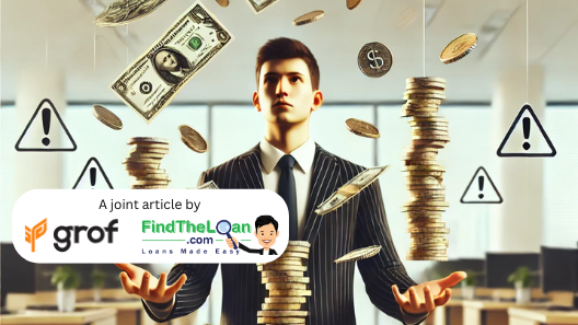 man balancing cashflow