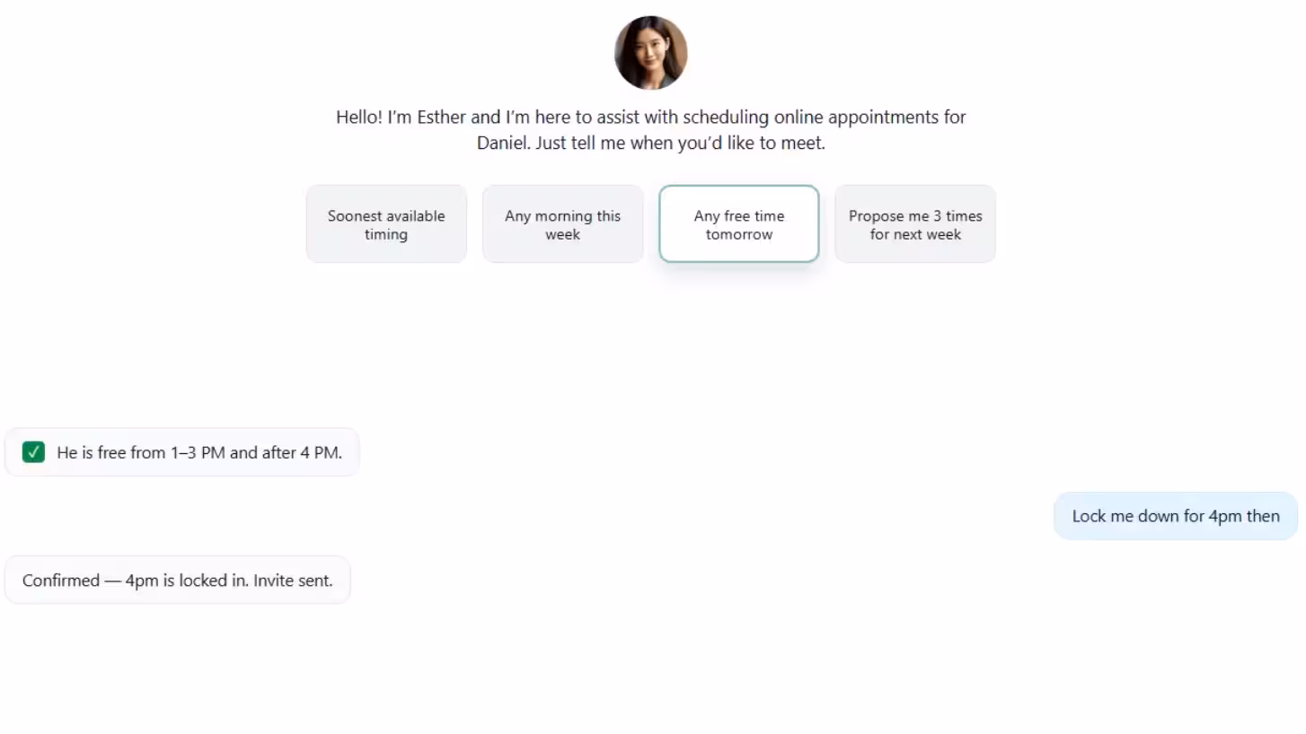 Smarter scheduling. Less back-and-forth.